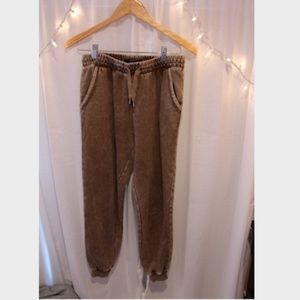 Olive Drawstring Joggers